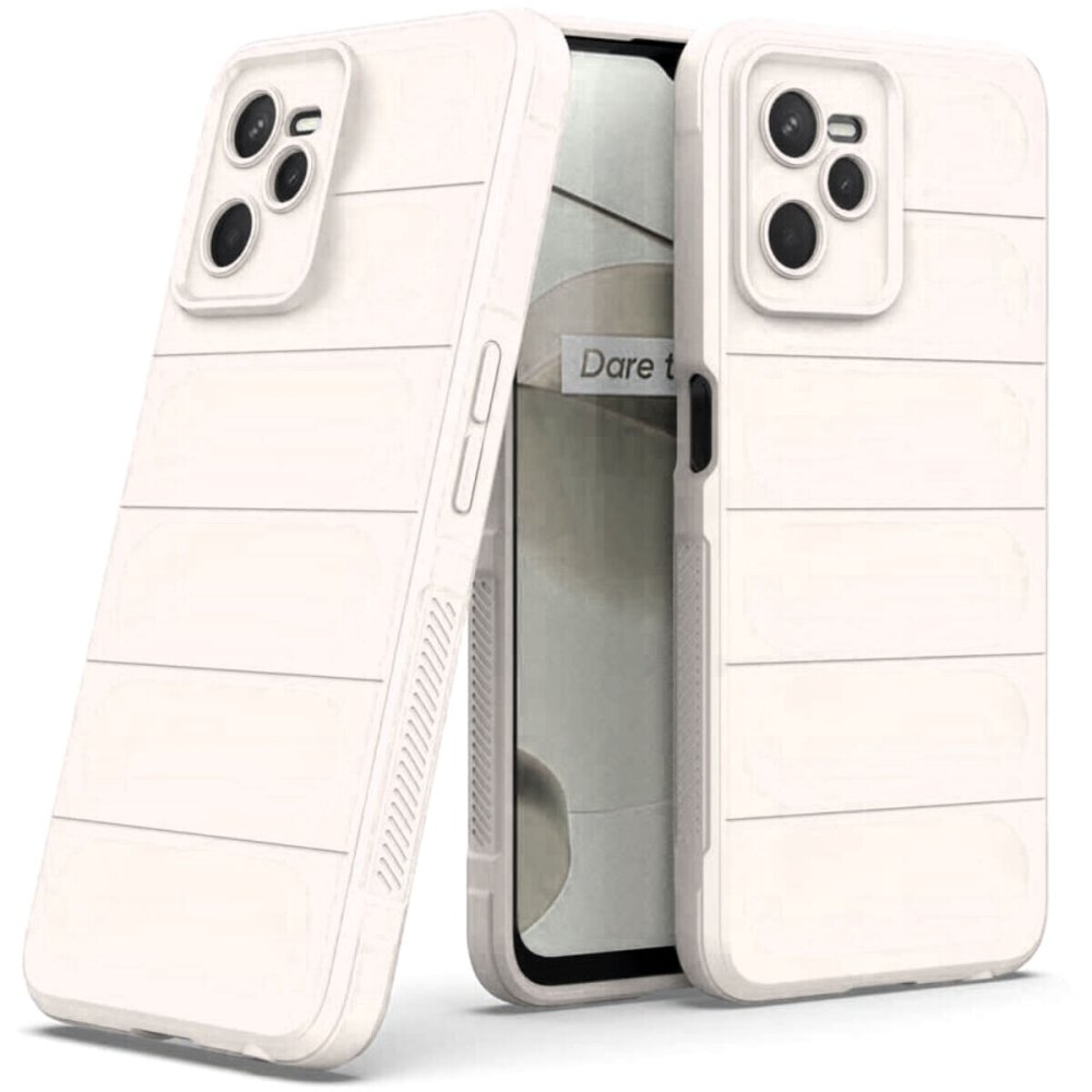Realme C35 Kılıf Optimum Silikon - Krem  Realme C35 Kılıf Optimum Silikon - Krem