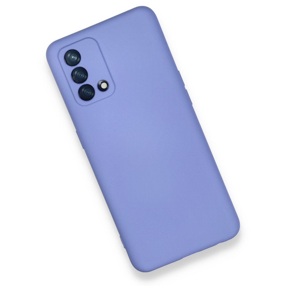 Oppo A74 4G Kılıf Nano içi Kadife Silikon - Lila  Oppo A74 4G Kılıf Nano içi Kadife Silikon - Lila