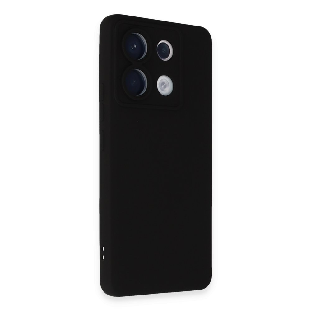  Xiaomi Poco X6 Kılıf Nano içi Kadife Silikon - Siyah