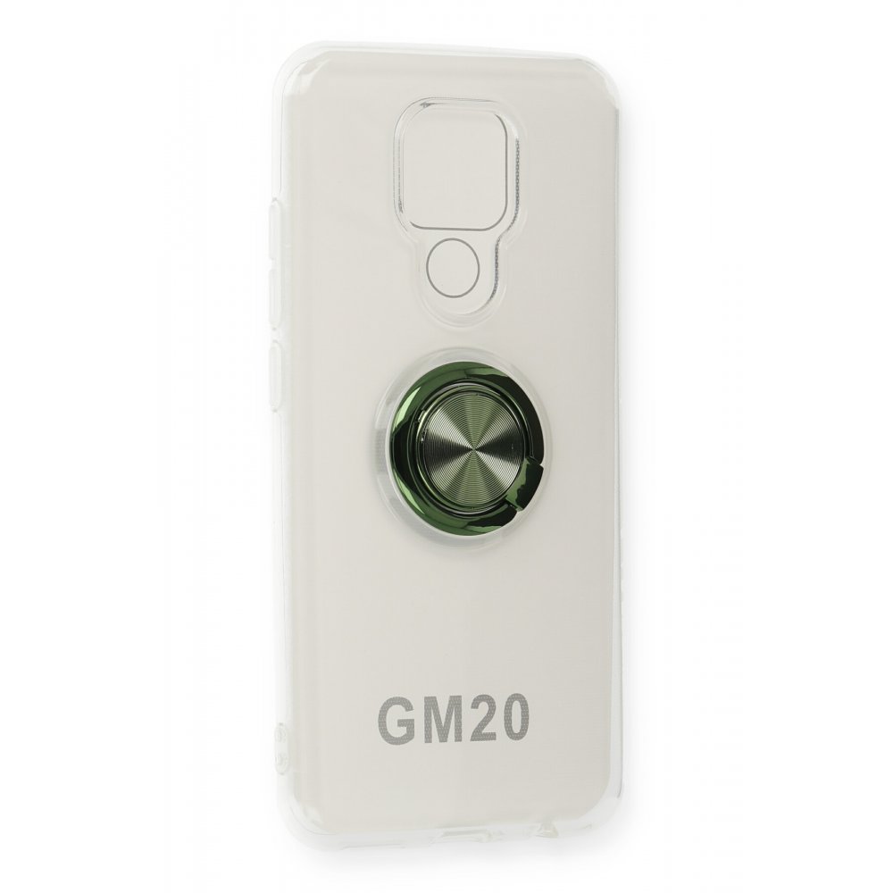  General Mobile GM 20 Kılıf Gros Yüzüklü Silikon - Yeşil