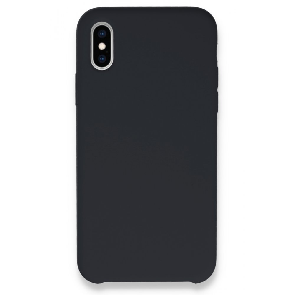  iPhone XS Max Kılıf Lansman Legant Silikon - Koyu Gri