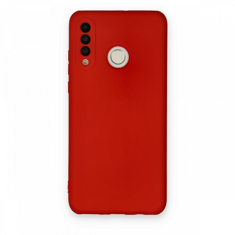 Huawei P30 Lite Kılıf Nano içi Kadife Silikon - Kırmızı Huawei P30 Lite Kılıf Nano içi Kadife Silikon - Kırmızı