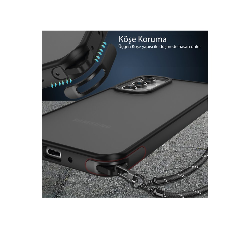  Samsung Galaxy A05 Kılıf Elegant Kapak - Derin Mor
