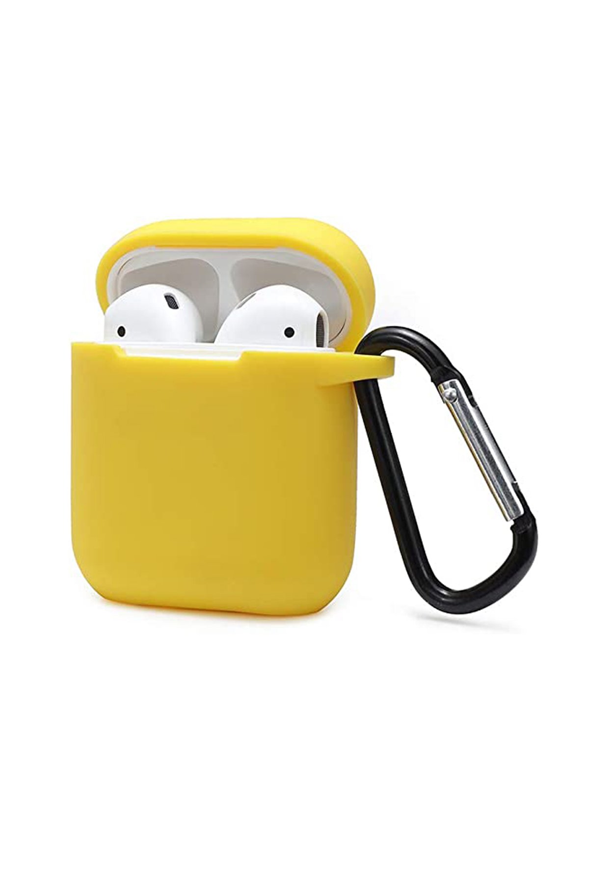 Airpods (1.nesil) Sert Silikon Kılıf - Sarı Airpods (1.nesil) Sert Silikon Kılıf - Sarı