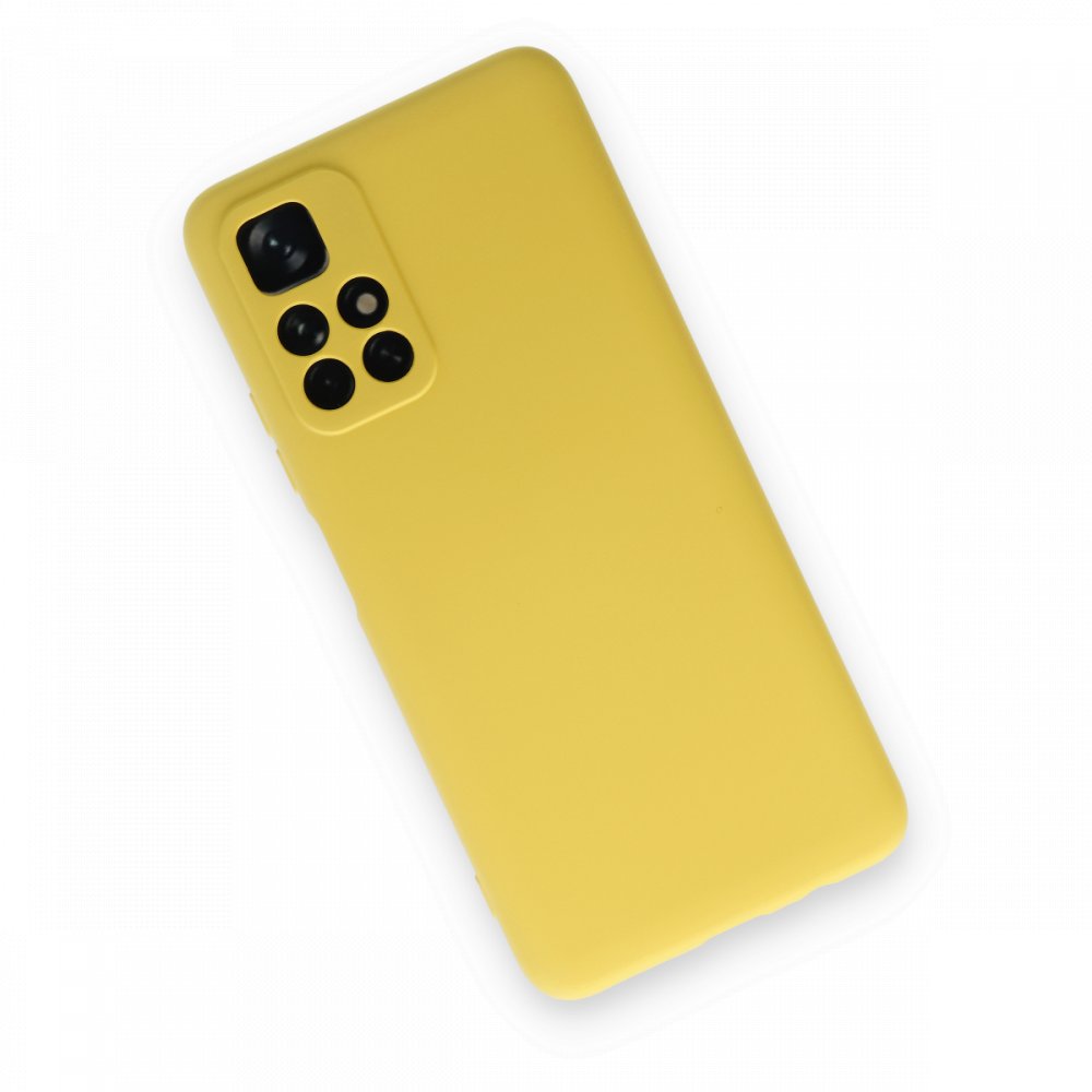  Xiaomi Poco M4 Pro 5G Kılıf Nano içi Kadife Silikon - Sarı