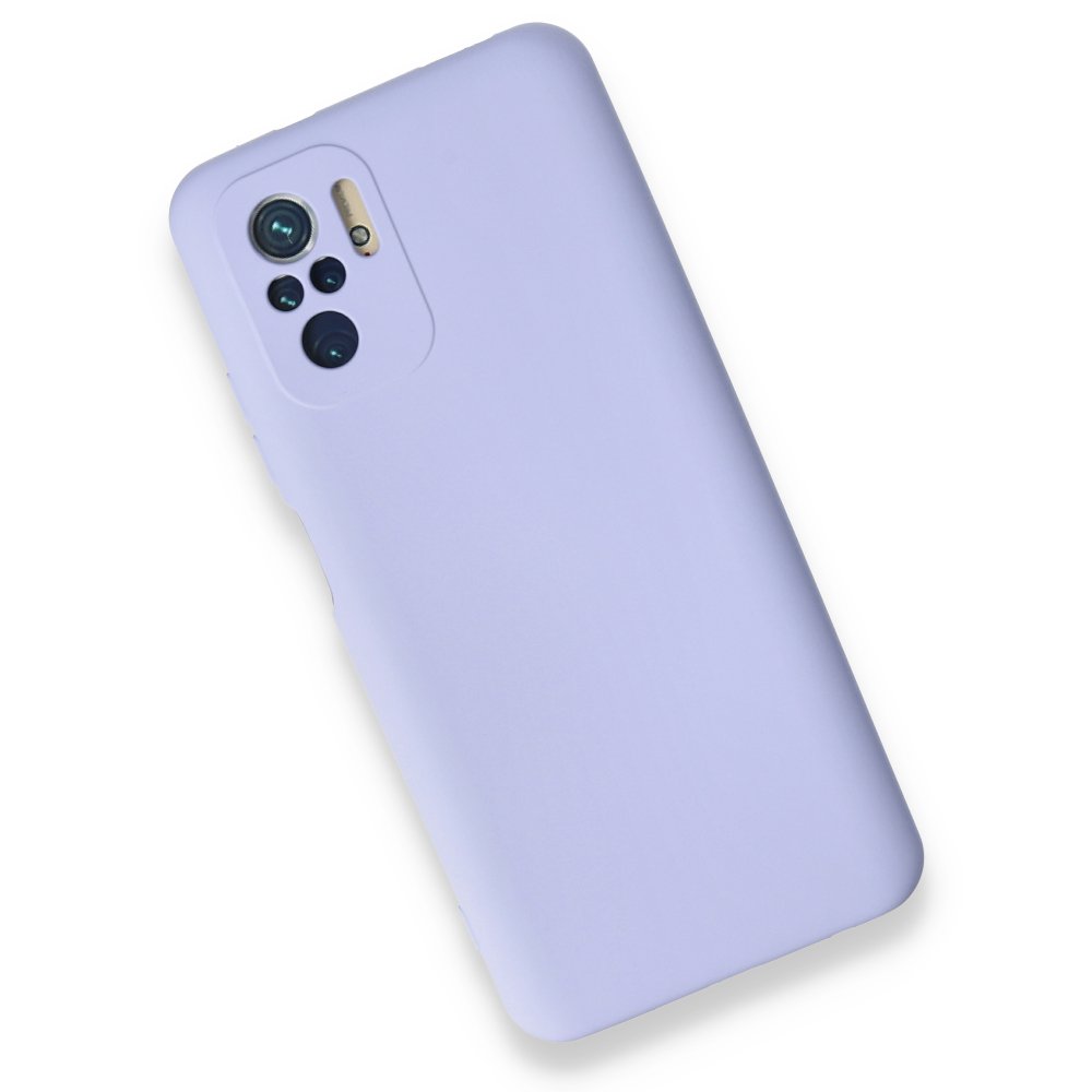 Redmi Note 10S Kılıf Nano içi Kadife Silikon - Lila