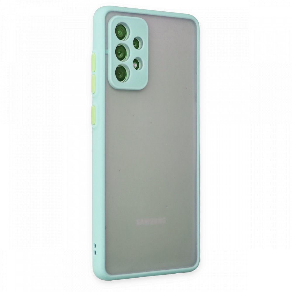  Samsung Galaxy A72 Kılıf Montreal Silikon Kapak - Turkuaz