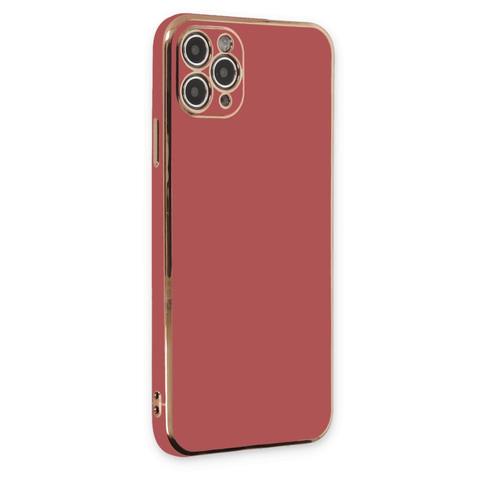  iPhone 11 Pro Max Kılıf Volet Silikon - Kırmızı