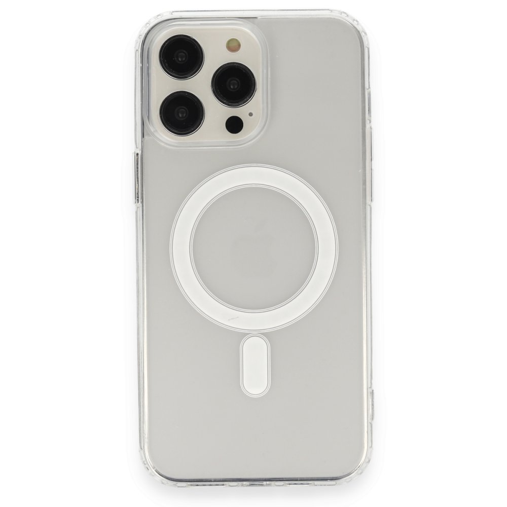  iPhone 14 Pro Kılıf Matte Şeffaf Magneticsafe - Şeffaf