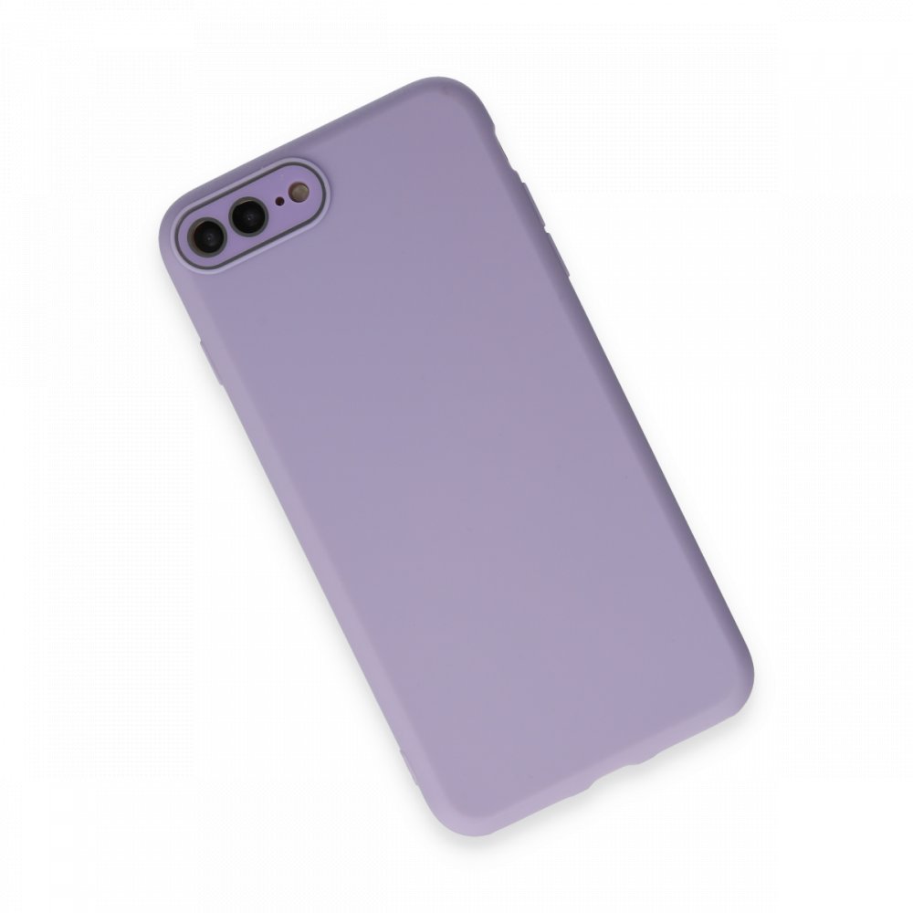 iPhone 8 Plus Kılıf Lansman Glass Kapak - Lila iPhone 8 Plus Kılıf Lansman Glass Kapak - Lila