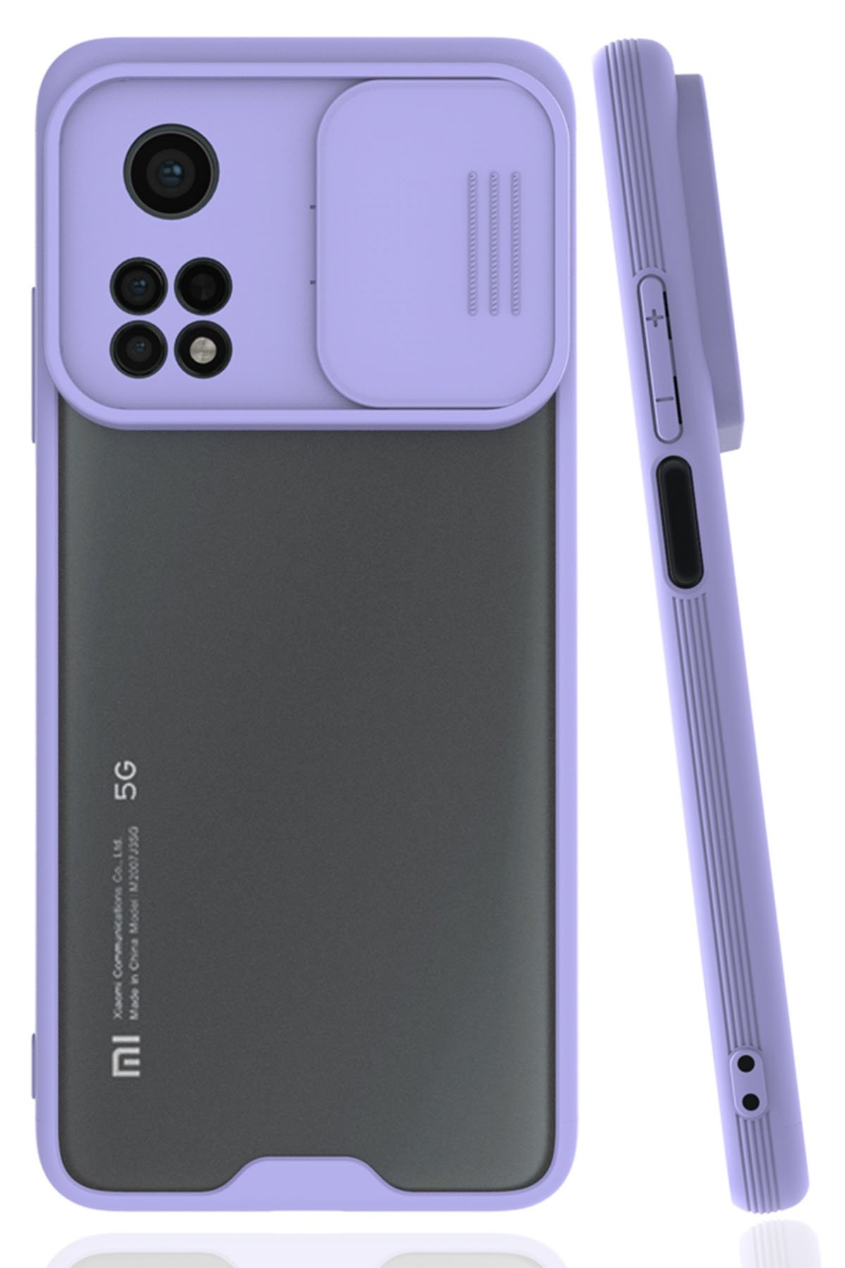  Xiaomi Mi 10T Kılıf Platin Kamera Koruma Silikon - Lila