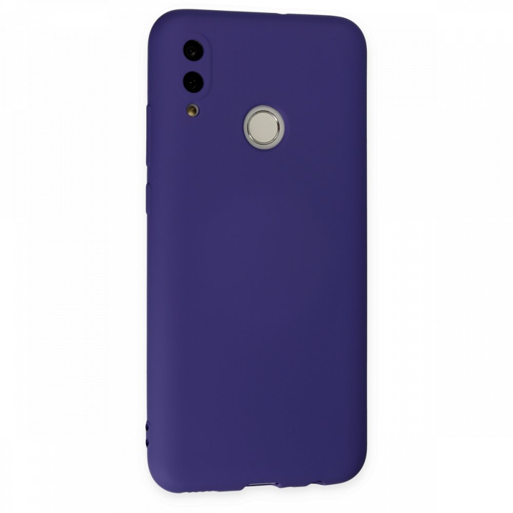 Huawei P Smart 2019 Kılıf Nano içi Kadife Silikon - Mor  Huawei P Smart 2019 Kılıf Nano içi Kadife Silikon - Mor