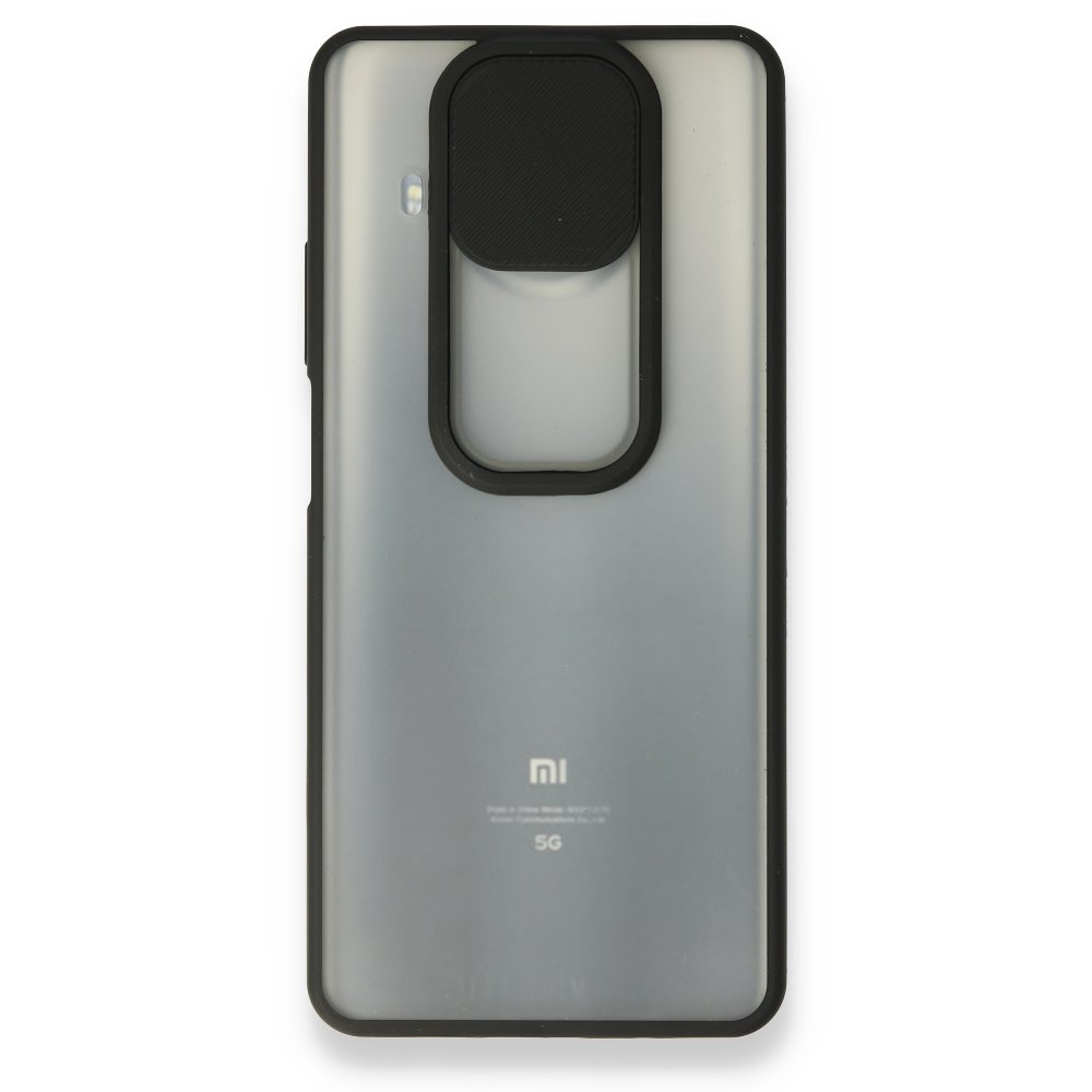 Xiaomi Mi 10T Lite Kılıf Palm Buzlu Kamera Sürgülü Silikon - Siyah  Xiaomi Mi 10T Lite Kılıf Palm Buzlu Kamera Sürgülü Silikon - Siyah