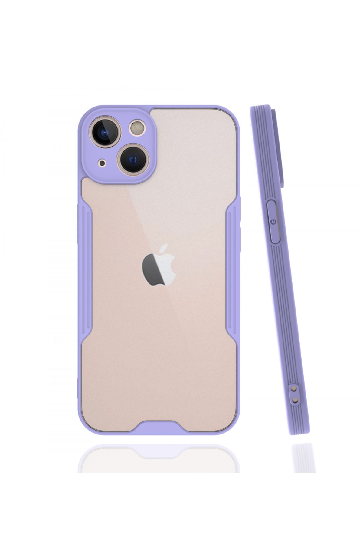  iPhone 13 Kılıf Platin Silikon - Lila