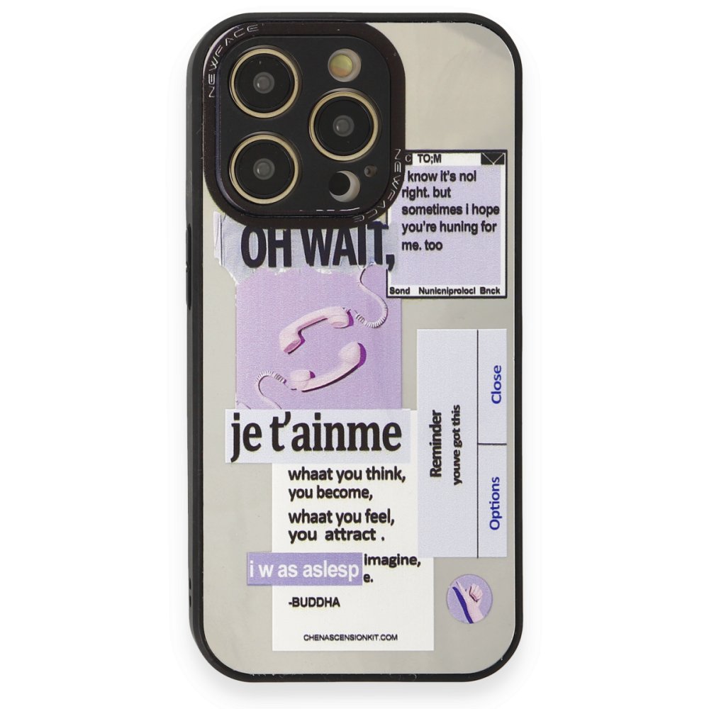  iPhone 12 Pro Kılıf Mirror Desenli Kapak - Mirror - 4