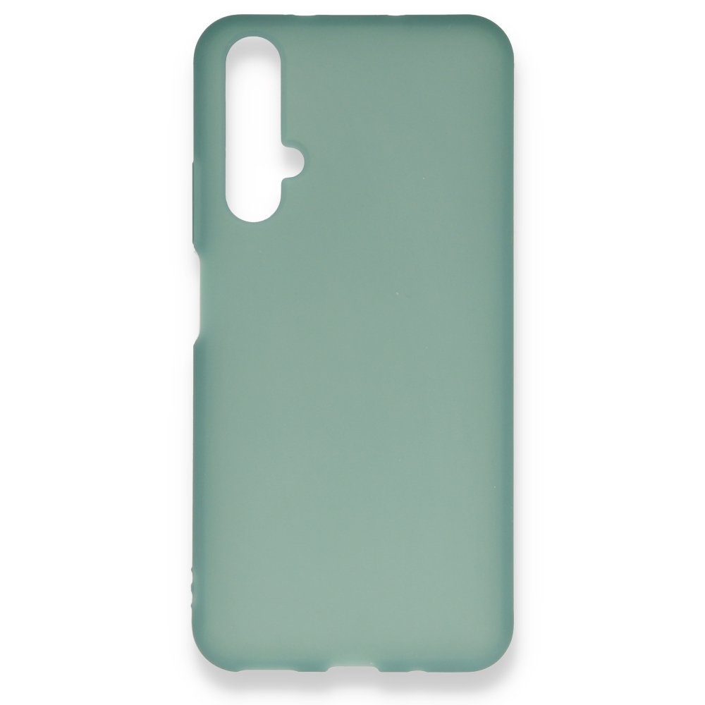 Huawei Nova 5T Kılıf Hopi Silikon - Yeşil  Huawei Nova 5T Kılıf Hopi Silikon - Yeşil