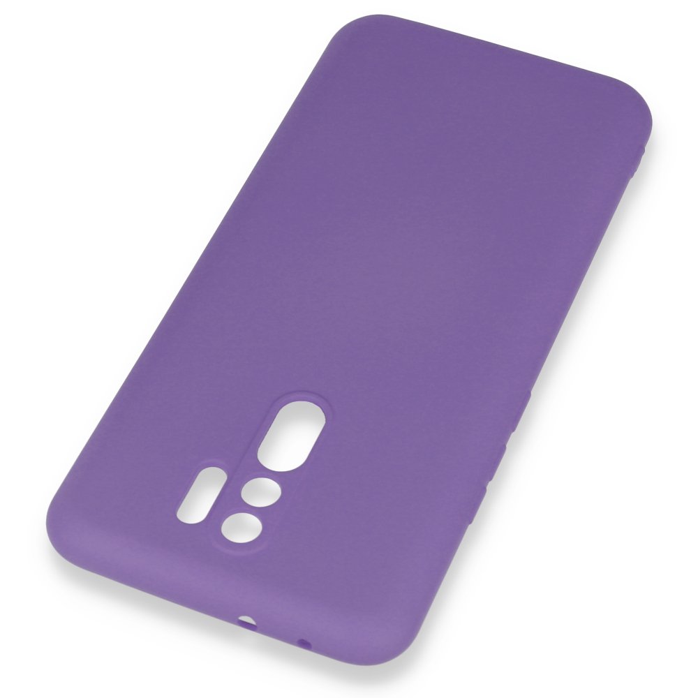 Redmi 9 Kılıf Nano içi Kadife Silikon - Mor Redmi 9 Kılıf Nano içi Kadife Silikon - Mor