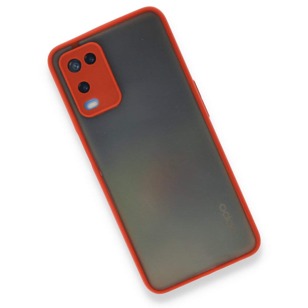 Oppo A54 4G Kılıf Montreal Silikon Kapak - Kırmızı Oppo A54 4G Kılıf Montreal Silikon Kapak - Kırmızı