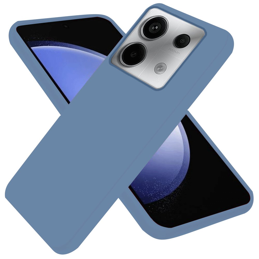  Xiaomi Poco M6 Pro 4G Kılıf First Silikon - Mavi