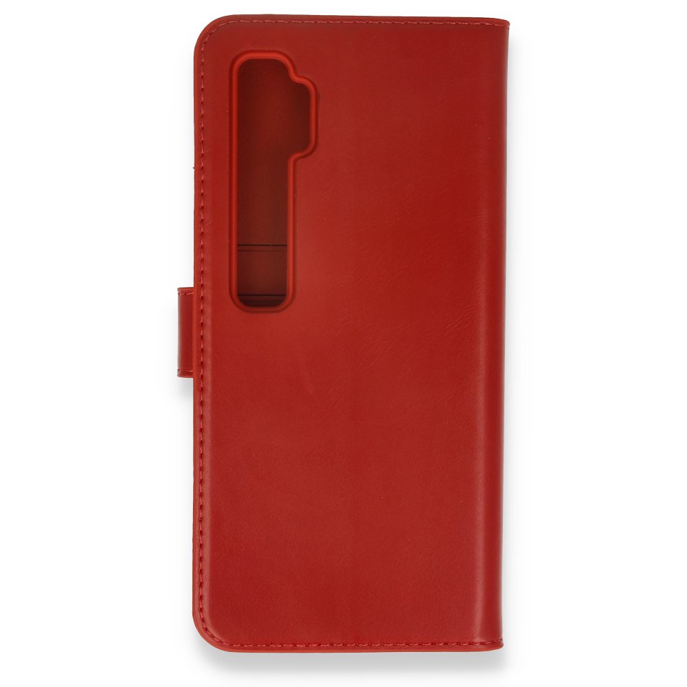  Xiaomi Mi Note 10 Pro Kılıf Trend S Plus Kapaklı Kılıf - Kırmızı