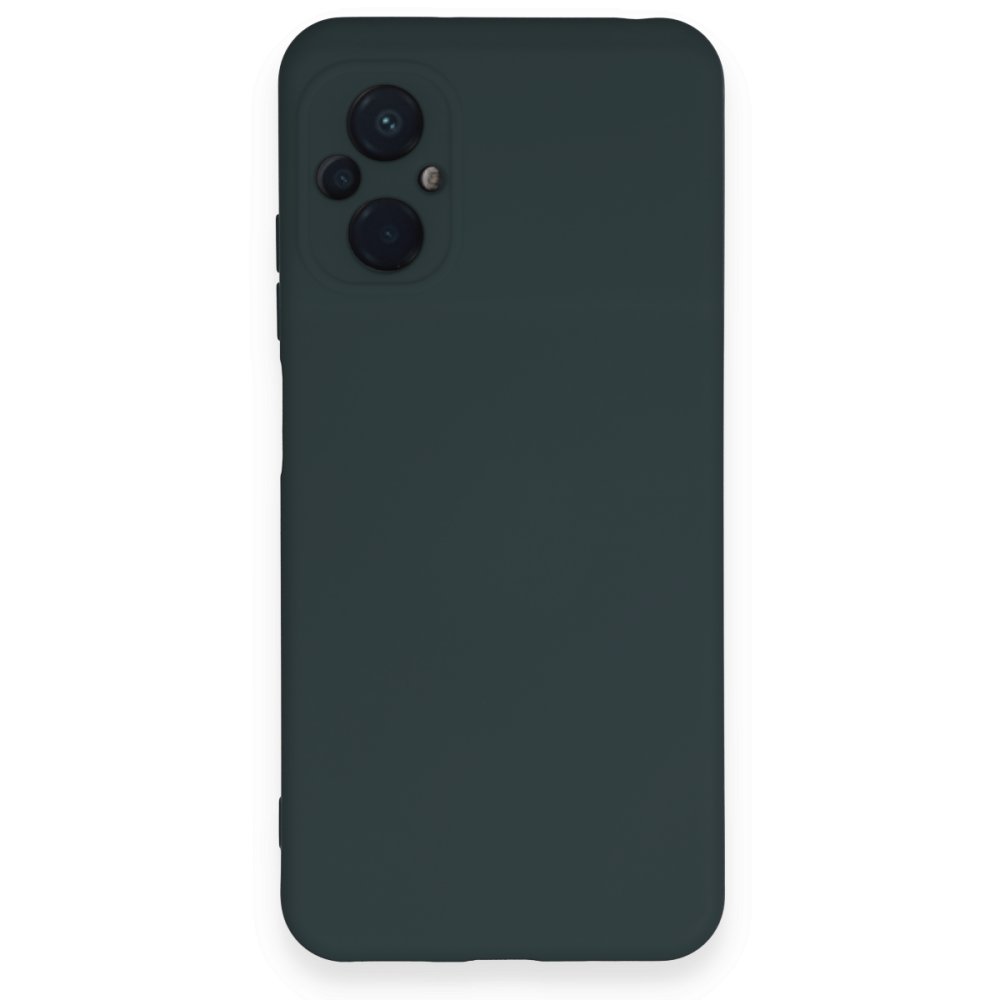 Xiaomi Poco M5 Kılıf Nano içi Kadife Silikon - Koyu Yeşil Xiaomi Poco M5 Kılıf Nano içi Kadife Silikon - Koyu Yeşil