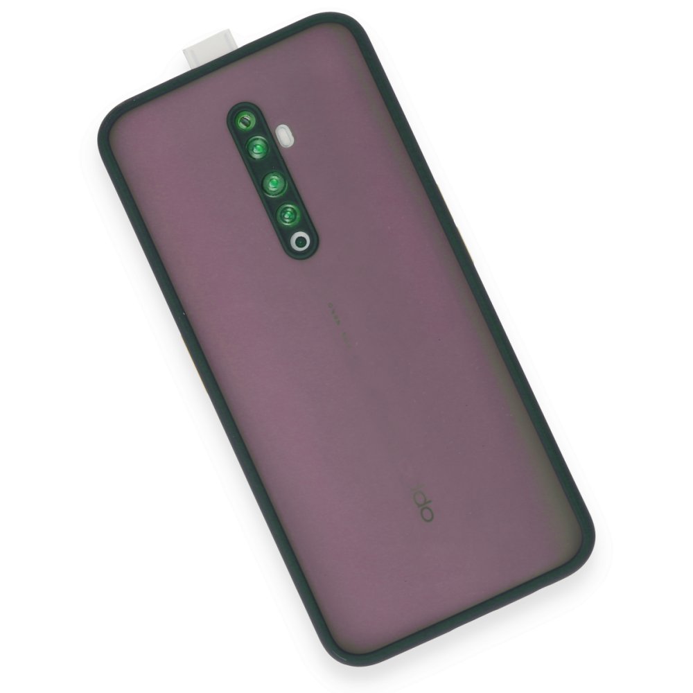 Oppo Reno 2Z Kılıf Montreal Silikon Kapak - Yeşil Oppo Reno 2Z Kılıf Montreal Silikon Kapak - Yeşil