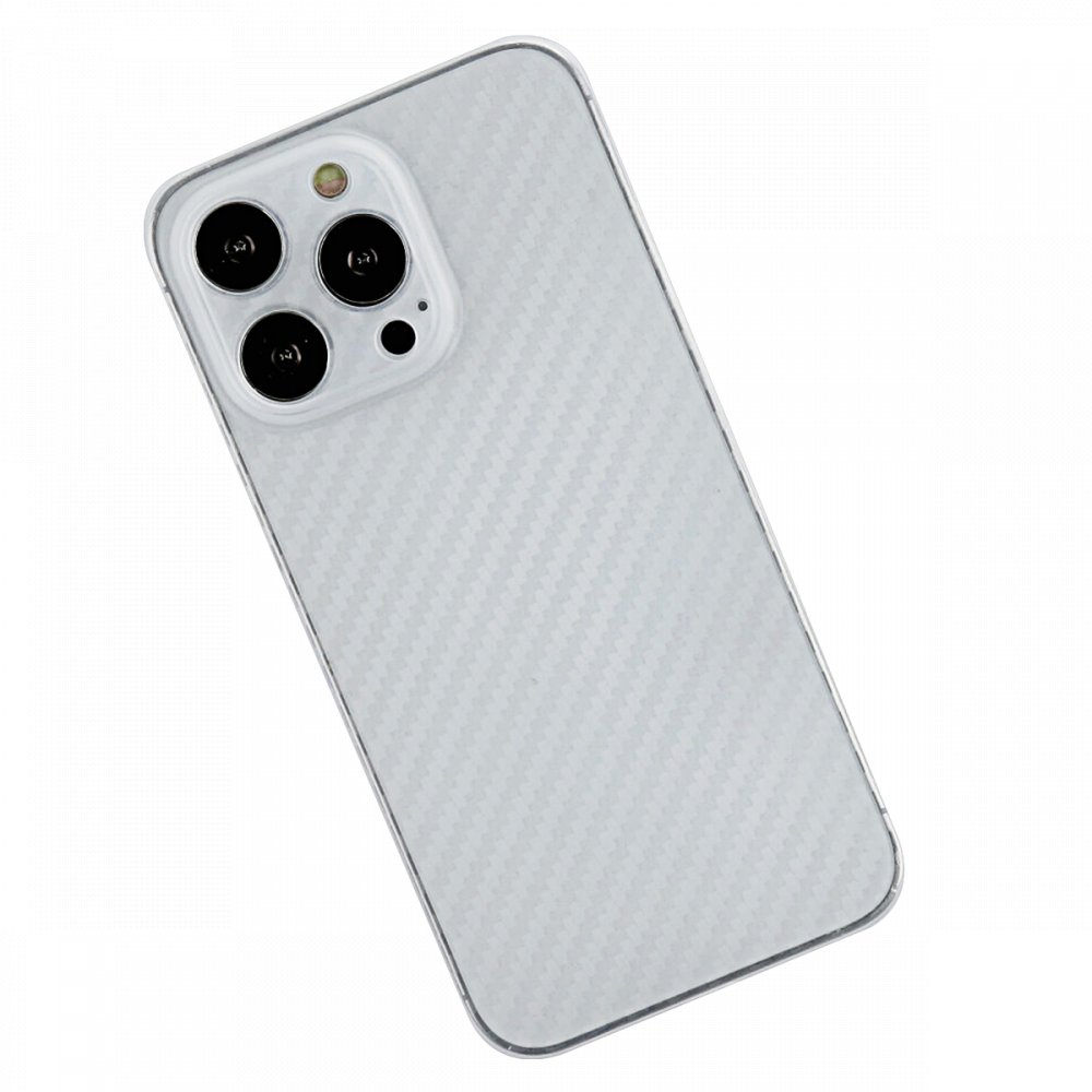  iPhone 13 Pro Kılıf Karbon PP Silikon - Şeffaf