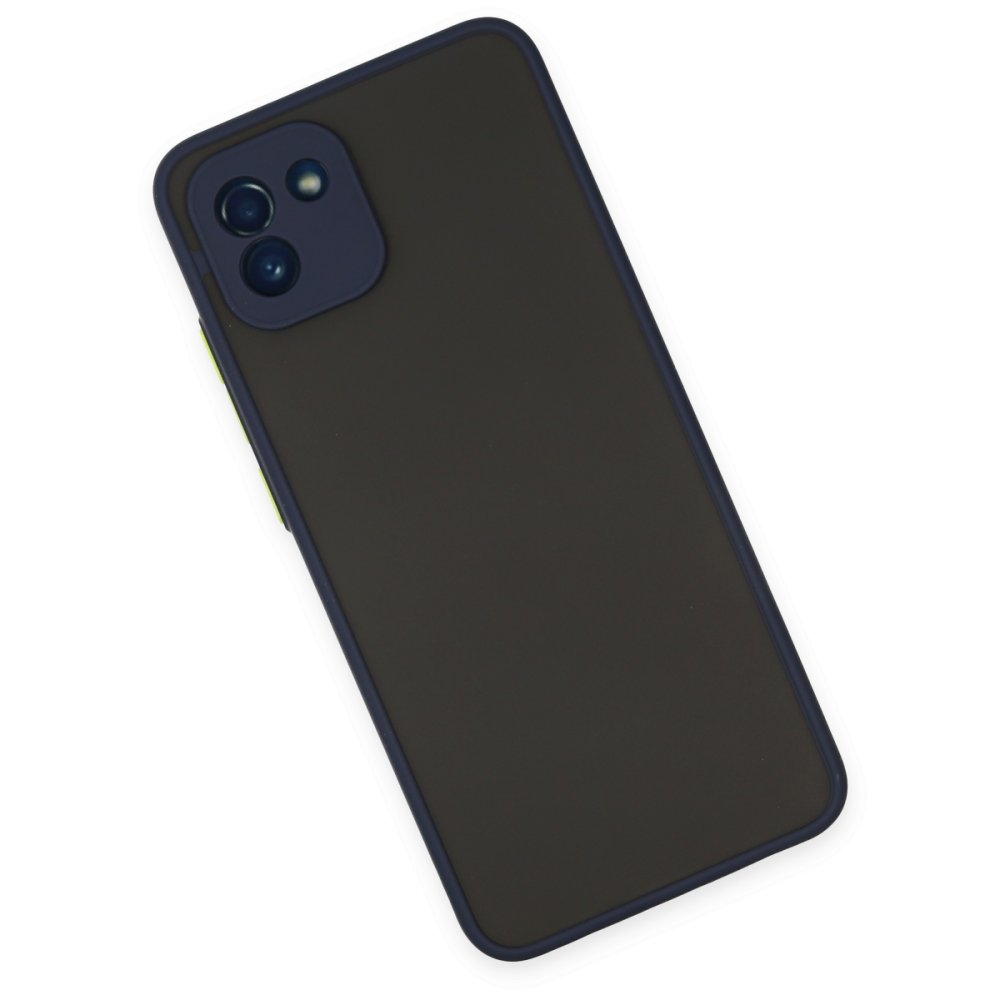  Samsung Galaxy A03 Kılıf Montreal Silikon Kapak - Lacivert