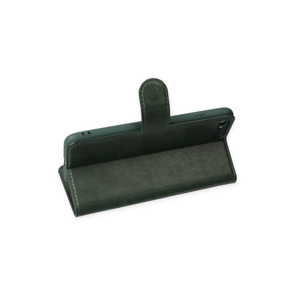  iPhone 7 Plus Kılıf Trend S Plus Kapaklı Kılıf - Yeşil