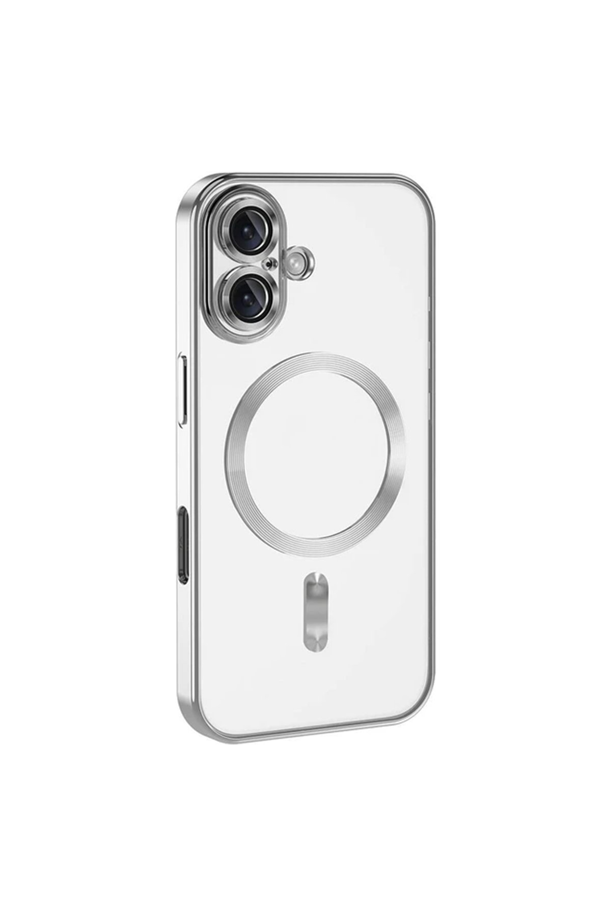  iPhone 16 Kılıf Kross Magneticsafe Kapak - Gümüş