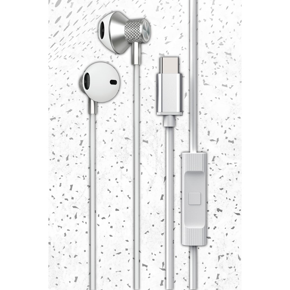  LS-730 1.2M iPhone 15 Serisi ile Uyumlu Type-C Kablolu Kulaklık - Siyah