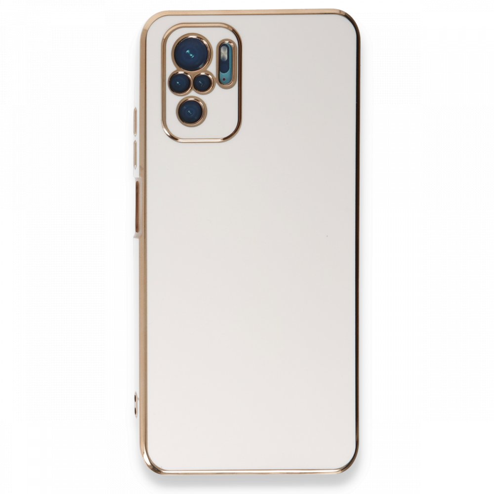 Redmi Note 10S Kılıf Volet Silikon - Beyaz