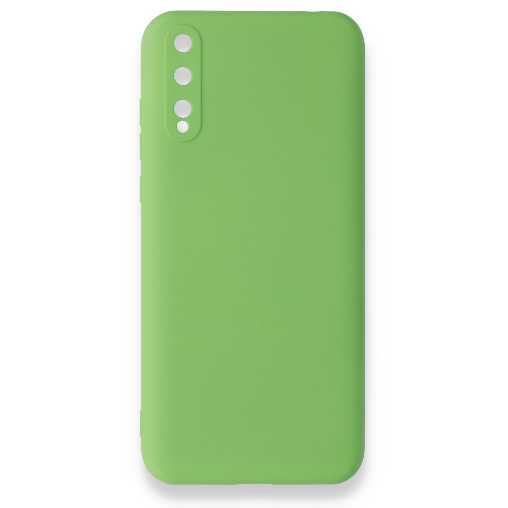 Huawei P Smart S Kılıf Nano içi Kadife Silikon - Yeşil Huawei P Smart S Kılıf Nano içi Kadife Silikon - Yeşil