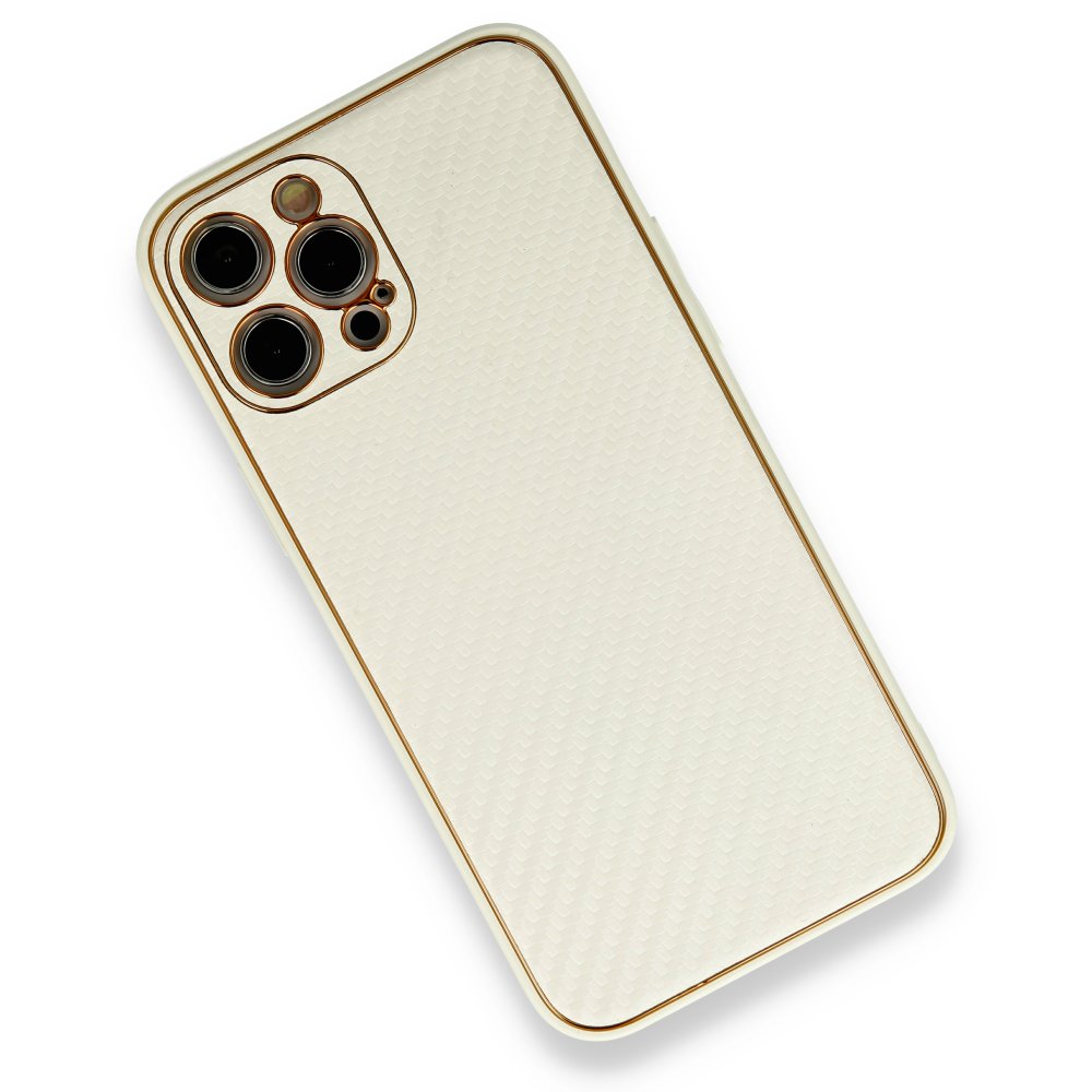  iPhone 12 Pro Kılıf Coco Karbon Silikon - Beyaz