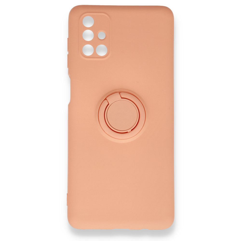  Samsung Galaxy M51 Kılıf Viktor Yüzüklü Silikon - Pudra