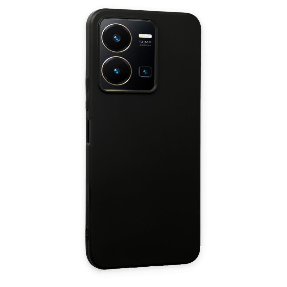 Vivo Y22S Kılıf First Silikon - Siyah Vivo Y22S Kılıf First Silikon - Siyah