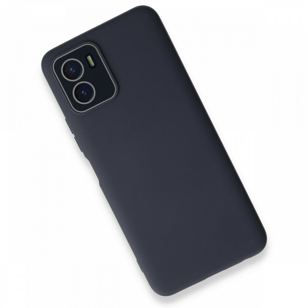  Vivo Y15S Kılıf Lansman Glass Kapak - Lacivert