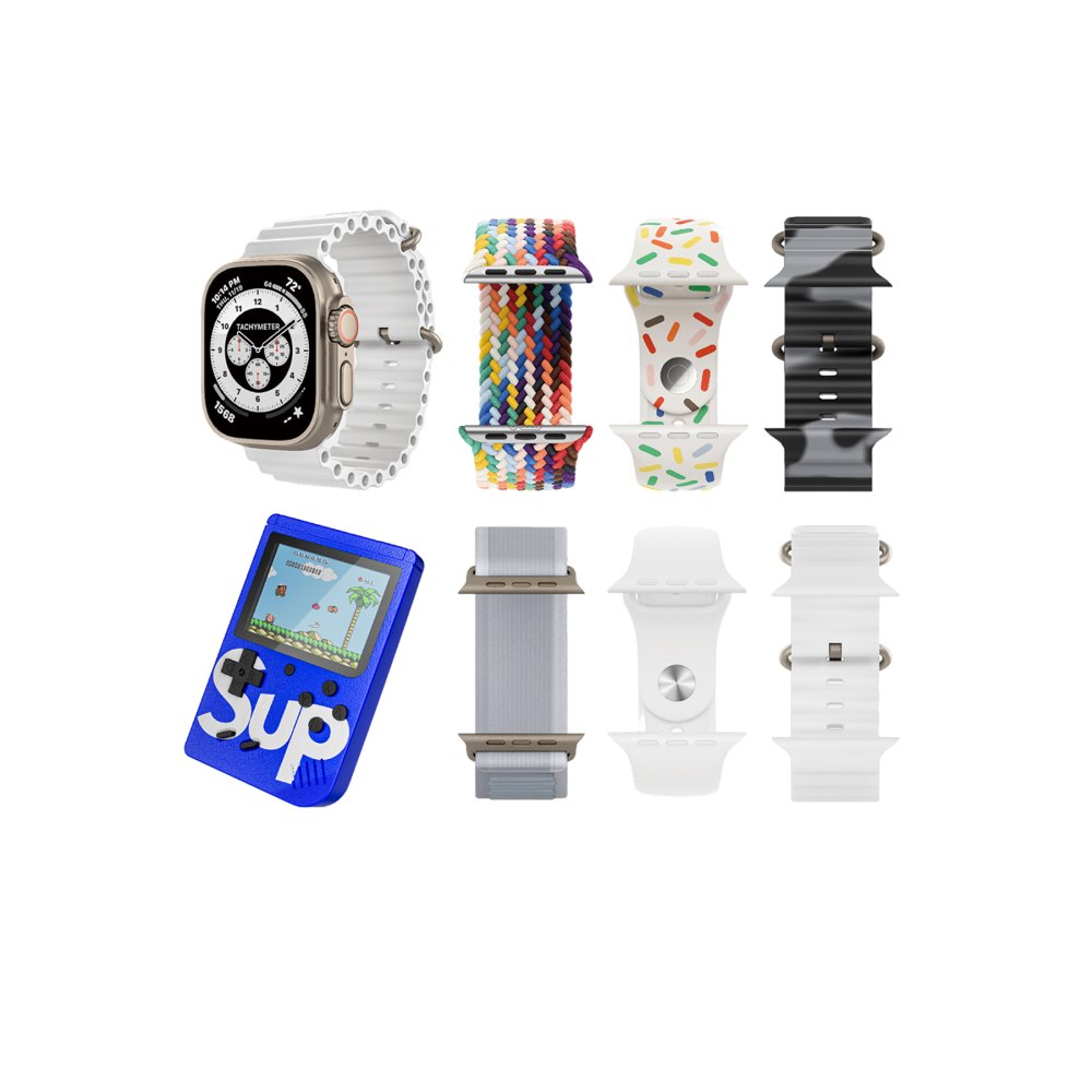 Karler Bass K3 Kombo 7 Adet Kordon ve Ekstra Atari Hediyeli Konuşma Özellikli Akıllı Saat - Mavi