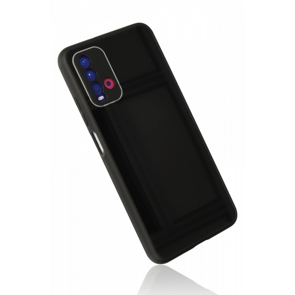Redmi 9T Kılıf Glass Kapak - Siyah Redmi 9T Kılıf Glass Kapak - Siyah
