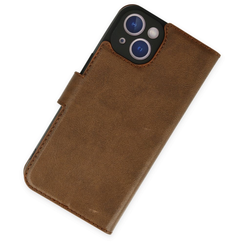 iPhone 14 Plus Kılıf Trend S Plus Kapaklı Kılıf - Taba iPhone 14 Plus Kılıf Trend S Plus Kapaklı Kılıf - Taba