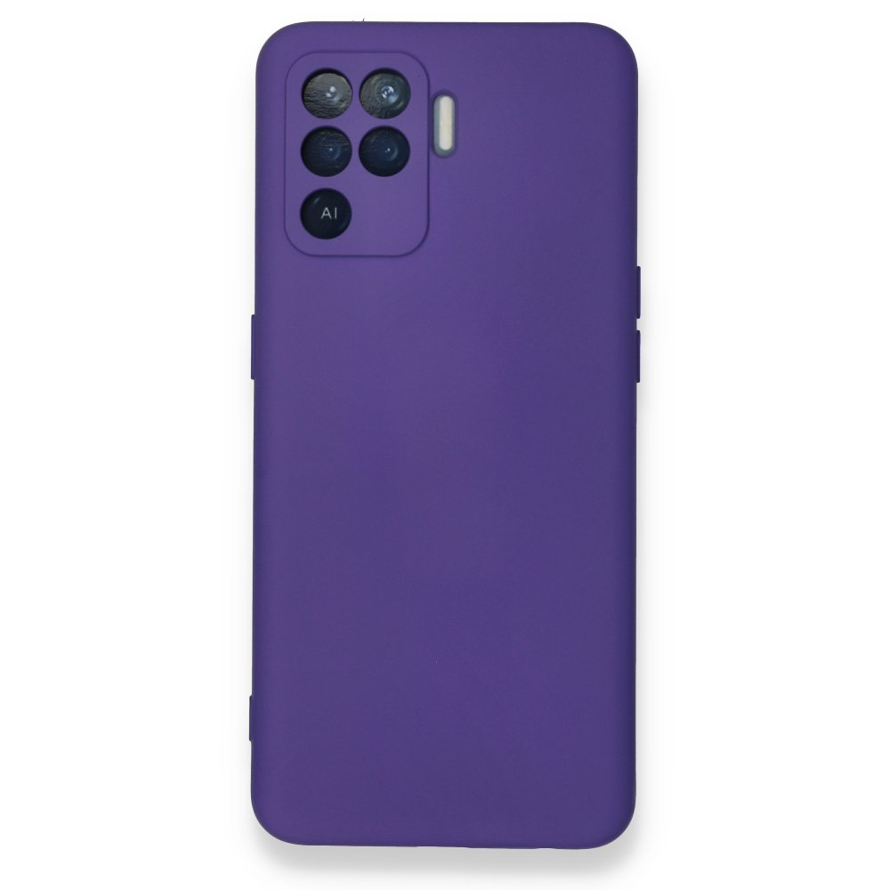  Oppo Reno 5 Lite Kılıf Nano içi Kadife Silikon - Mor
