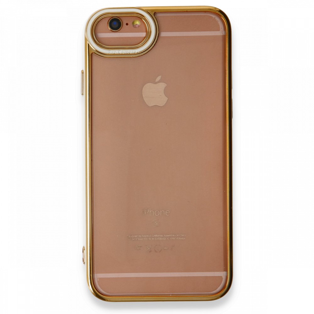  iPhone 6 Kılıf Liva Lens Silikon - Beyaz