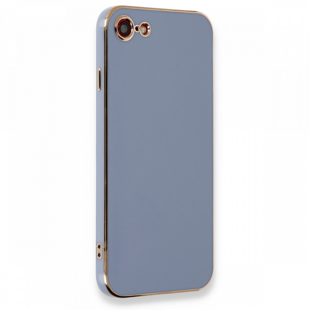  iPhone 8 Kılıf Volet Silikon - Mavi