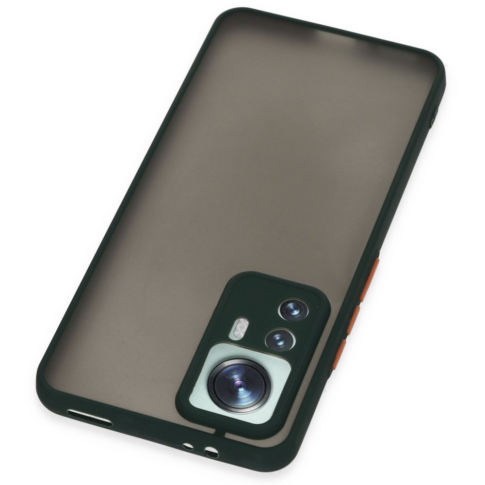 Xiaomi Mi 12T Kılıf Montreal Silikon Kapak - Yeşil  Xiaomi Mi 12T Kılıf Montreal Silikon Kapak - Yeşil