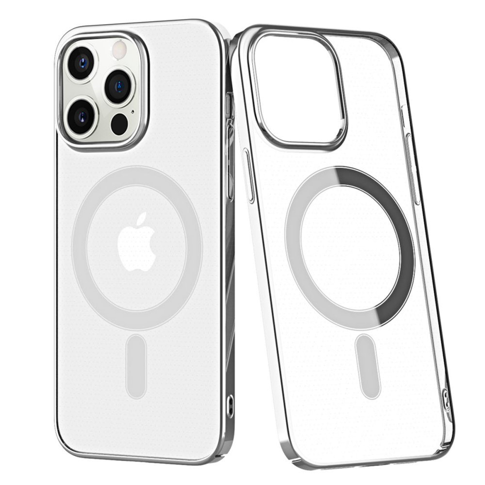 iPhone 12 Pro Max Kılıf Element Magneticsafe Sert Kapak - Gümüş