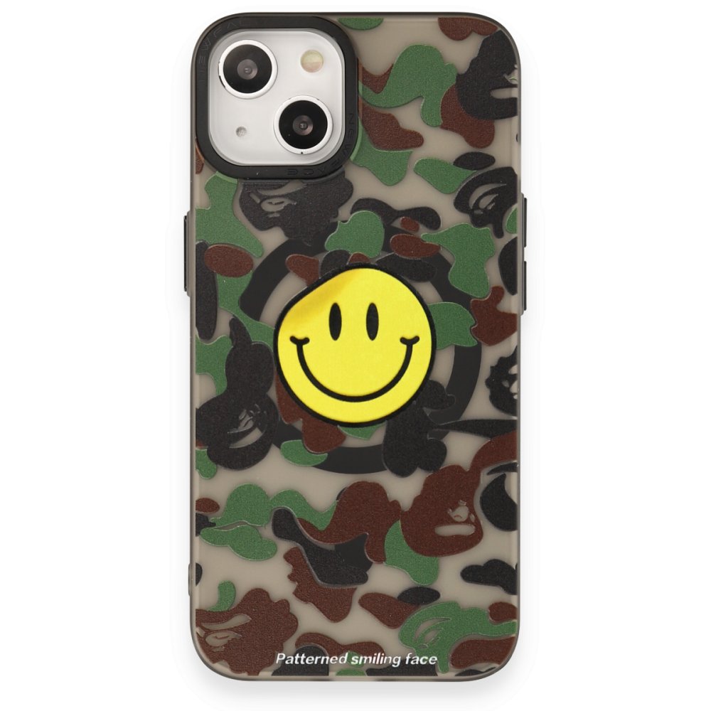  iPhone 14 Kılıf Apollo Magneticsafe Desenli Kapak - Apollo Siyah - 4