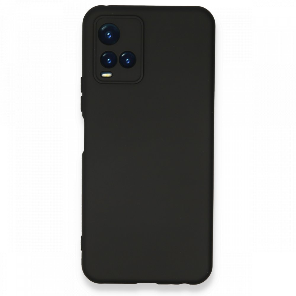  Vivo Y21 Kılıf Nano içi Kadife Silikon - Siyah