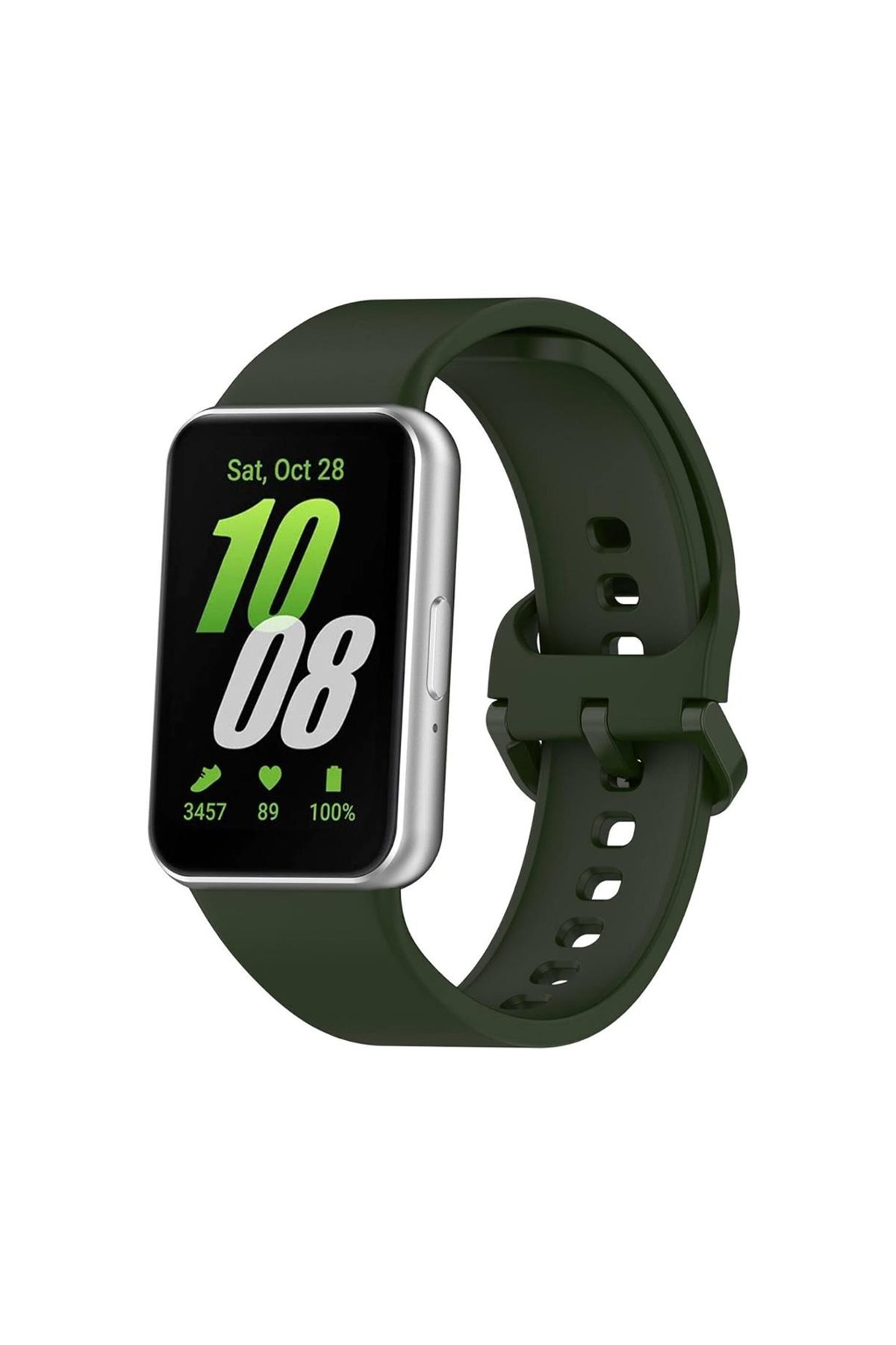  Samsung Galaxy Fit 3 Klasik Kordon - Haki Yeşil