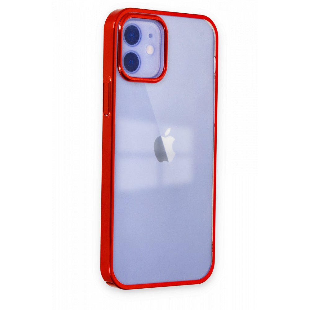  iPhone 12 Kılıf Element Silikon - Kırmızı