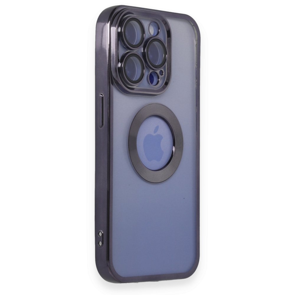 iPhone 15 Pro Max Kılıf Slot Silikon - Mor iPhone 15 Pro Max Kılıf Slot Silikon - Mor